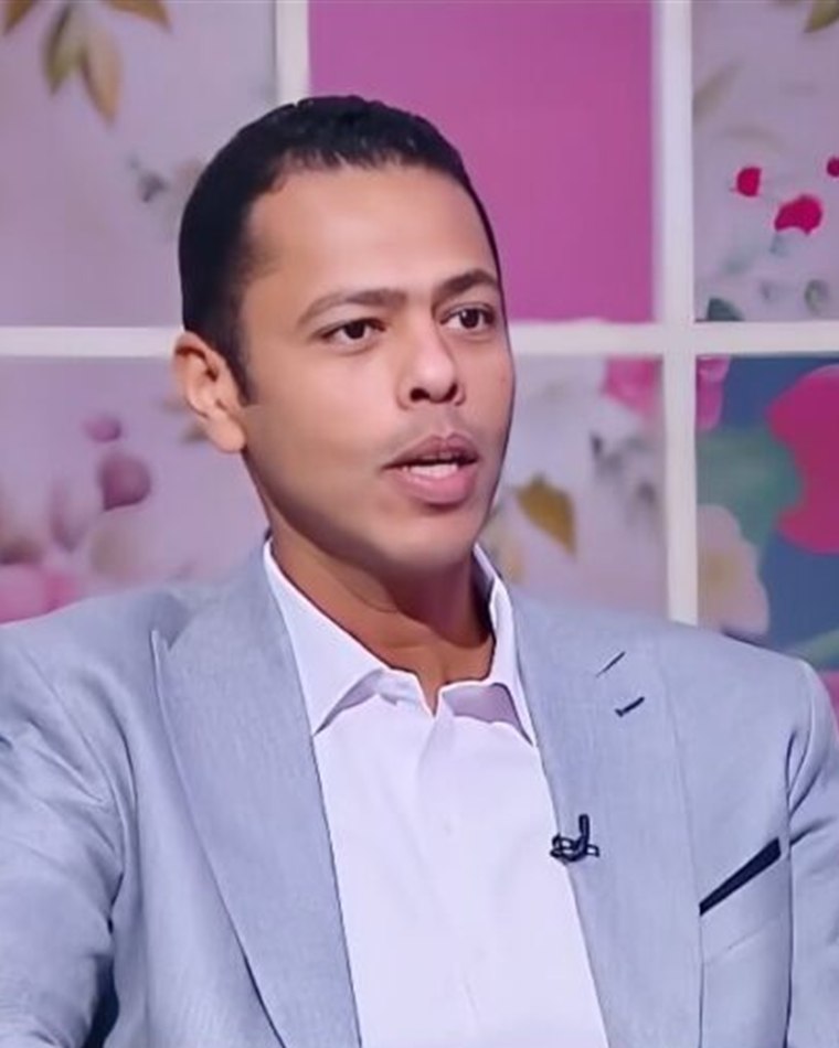 Dr Mohamed Omara being interviewed on television